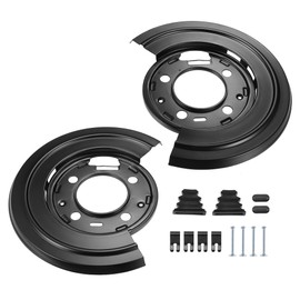 X AUTOHAUX 1 Set Rear Brake Dust Shield Backing Plates for Ford F250 Super Duty 1999-2010 4C3Z-2209-AA