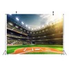 BELECO 9x6ft Fabric Baseball Backdrop Baseball Field Stadium Photography Backdrop