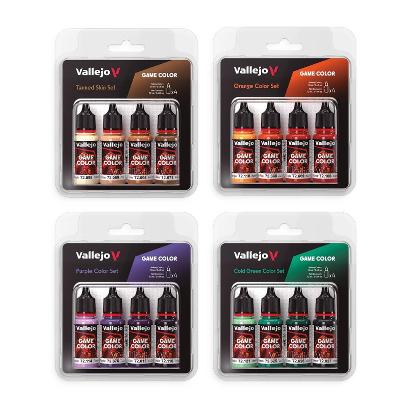 Vallejo AV Game Color Set - Pale Skin Colors (x4)