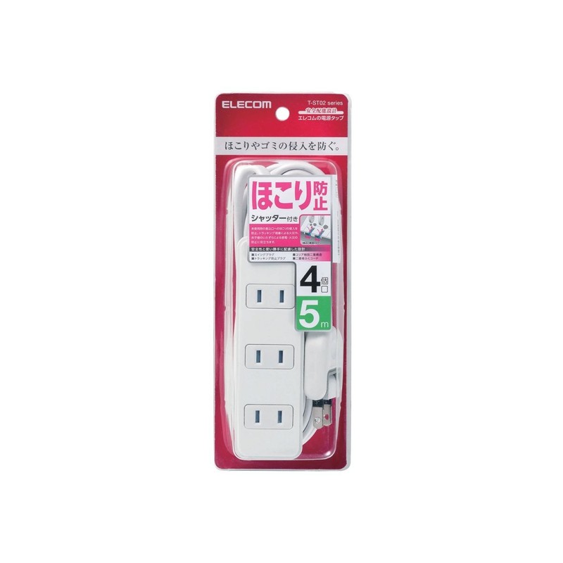 ELECOM T - ST02 - 22WH Series Power Strip with