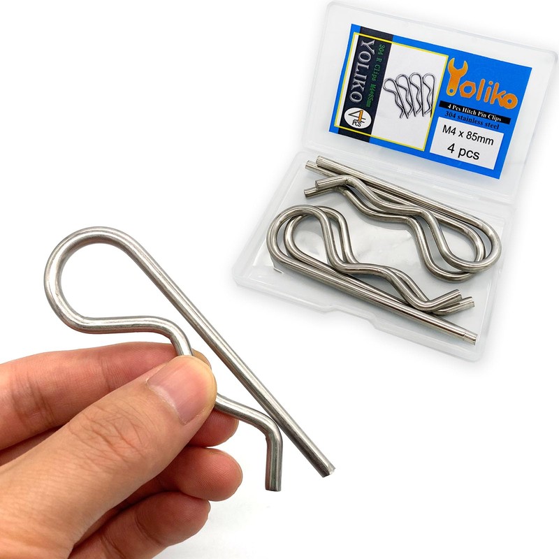 Yoliko 4 Pcs Heavy Duty Stainless Steel Cotter Pin R