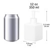 Youngever 6 Pcs Plastic Pump Bottles White Refillable Plastic Pump