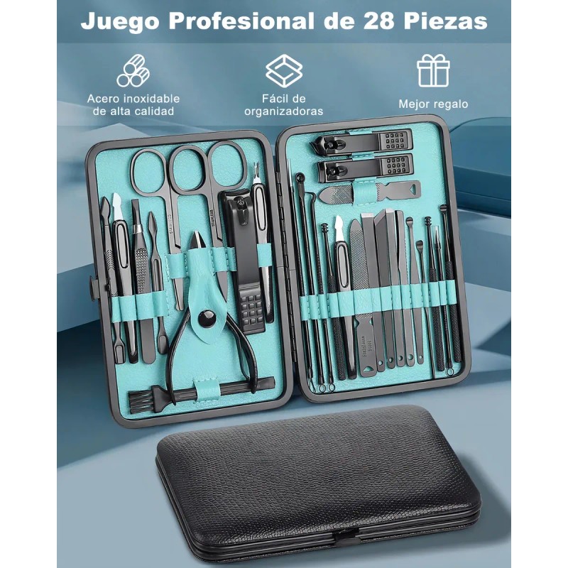 Manicura Y Pedicura Set Manicura Multifuncional Lonk 28 Pcs ZJQD-28
