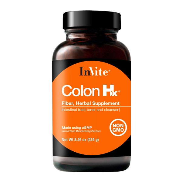Invite Health Colon Hx® - Supports Digestive Health and Detoxification - Contains Psyllium Fiber, Fruit Extracts, Bentonite Clay and Calcium D-Glucarate - 30 Servings (2-Pack)