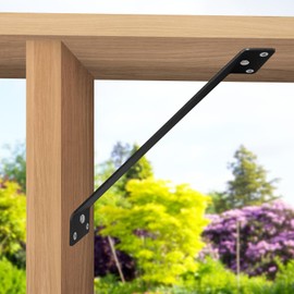 Rasugarlary Corner Brace 4 Pcs 3" Wide Inside Mount 45-Degree Angle Connector Bracket Inside Joint for Wood Post and Beam Desk Edge Box Pergola Gazebo DIY Kit