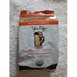 Tyler’s Ground Coffee - 100% Arabica Full Flavor Decaffeinated 12 oz (Pack of 2)