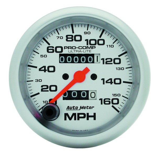 Auto Meter 4493 Ultra-Lite In-Dash Mechanical Speedometer, 3.375 in.