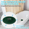 Aluvor Bathtub Drain Hair Catcher,Silicone Tub Hair Catcher Drain Protector,All-in-one