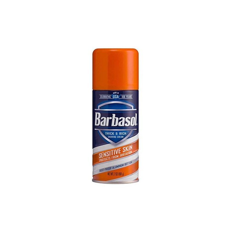 Barbasol Shave Cream 7 Ounce (Sensitive Skin, Pack of 3)Q
