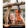 VOTREK 8" & 6" Chainsaw Cordless with 2x3.0AH Batteries, [2-in-1]