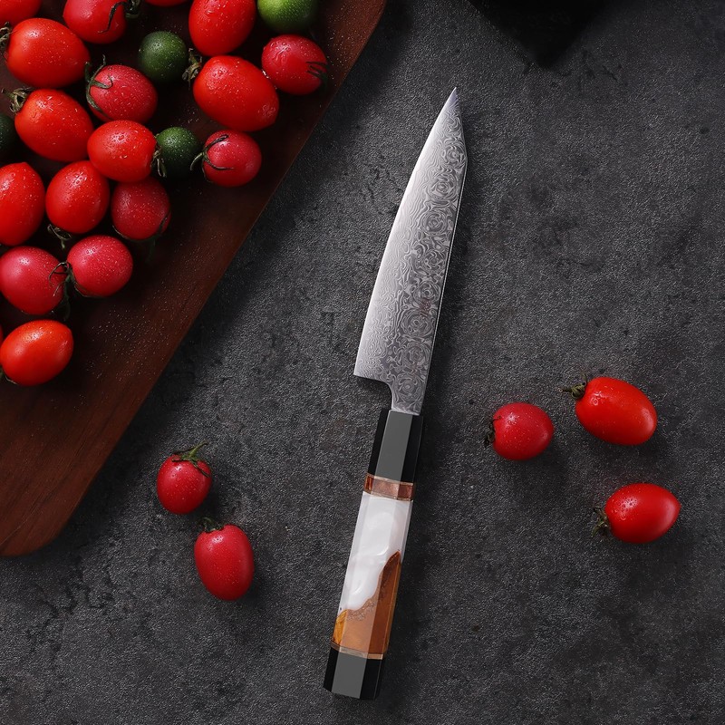 FINDKING 5 Inch Small Kitchen Utility Knife, Sharp Fruit Paring