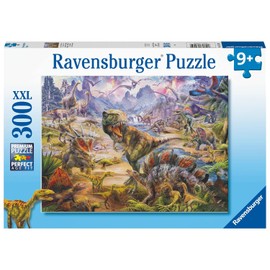 Ravensburger | Rompecabezas para niños de Mundo de Dinosaurios | 300 Piezas XXL | Corte Preciso y Acabado Mate Antirreflejos | Multicolor | 9 años en adelante