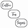 Tea, Coffee, Sugar Kitchen Jar Canister Labels Vinyl Decal Stickers