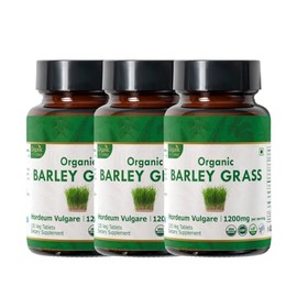 ORGANIC SPREE Barley Grass 360 Tablets | Hordeum Vulgare (Barley Grass) | 3600mg per Serving | Organic and Natural | Vegan and USDA Certified 120tab - Pack of 3