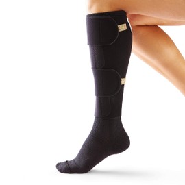 Medline COMPRECARES Reusable Compression Garment Kit, Knee-High, Black, Size X-Large, Tall - Ideal for Post-Surgical Recovery and Varicose Vein Relief