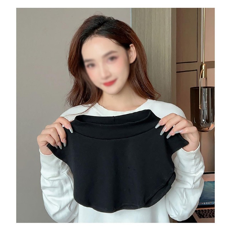 ALLVD Women's High Neck Collar Top Collar with False Collar,