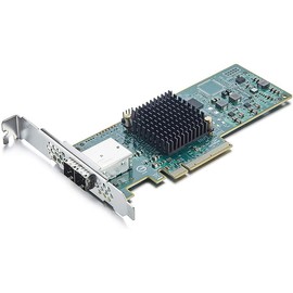 12G External PCI-E SAS/SATA HBA RAID Controller Card, PCI Express 3.0 X8, Broadcom's SAS 3008, Compatible for LSI SAS 9300-8E, Supports Mini SAS HD SFF-8644
