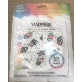 Cool Flow Kids Vanderbilt Breathable Cool Flow Fabric Face Mask Ice Cream Cones Ages 3+