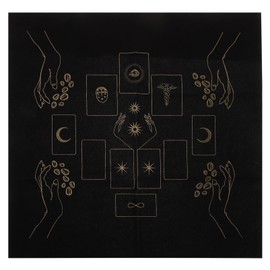 jojofuny 1 Set Tarot Cloth Flannel Altar Cloth Tarot Card Divination Tablecloth with Storage Bag