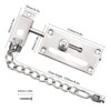 Namvo Stainless Steel Sliding Bolt With Anti-Theft Chain Inner Door