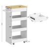 IRONCK Slim Storage Rolling Cart with Drawer and Wheels and