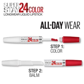 Maybelline New York Superstay 24, 2-step Lipcolor, Wear On Wildberry 045