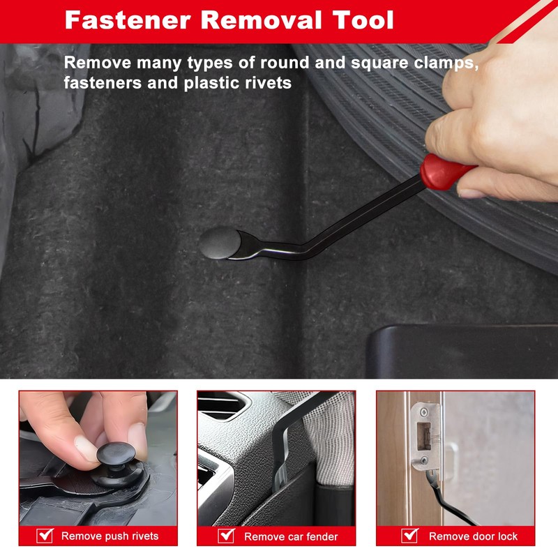3 Pcs Clip Remover Tool, Clip Pliers Set Fastener Removal