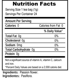 Tadin Tea, Pasiflora (Passion Flower) Tea, 24-count Tea Bags