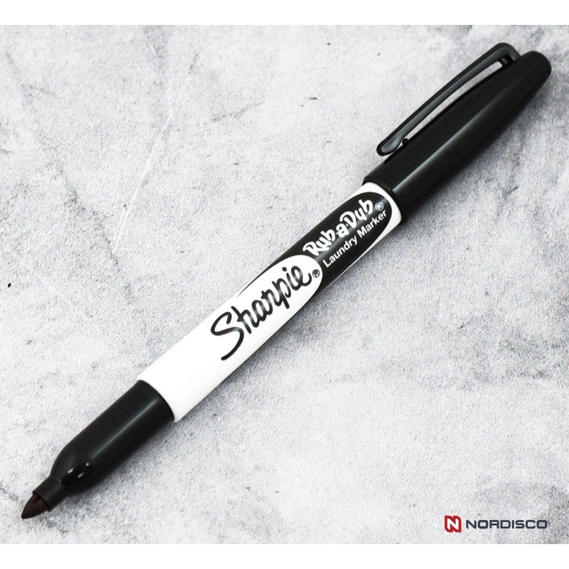 Sharpie Rub-A-Dub Laundry Marker 31101PP, Fine Point, Black Ink, Pack