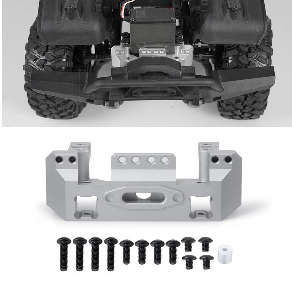 JGGZONE CNC Aluminum Front Bumper Mount Servo Winch Mount Bracket