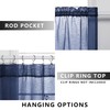 KOUFALL Short Curtains for Bathroom Window,Sheer Cafe Curtains for Kitchen