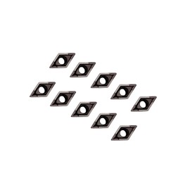 10pcs DCMT 21.51 DCMT070204 Gold 55° Diamond Carbide Turning Inserts - High-Performance Cutting Tools for Machining Steel and Stainless Stee