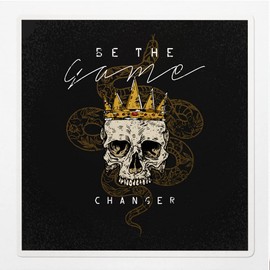 Decal Stickers of Crown Skull Premium Indoor (No Waterproof) Vinyl Decal Stickers for Laptop Phone Accessory Helmet Car Window Mug Tuber Cup Door Wall Decoration NVCVER3g26931BL