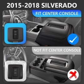 Xipoo Wireless Charger Compatible with 15-18 Chevy Silverado 15W Fast Charging Wireless Charger Pad Replacement for 15-18 Chevy Silverado GMC Sierra Accessories (Fit Full Console Upgraded, 2015-2018)