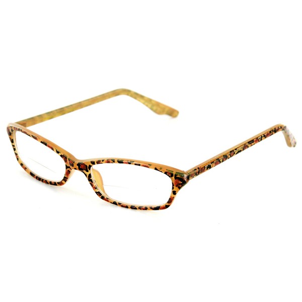 Aloha Eyewear Exotica Animal Print Bifocal Readers with Slim Design