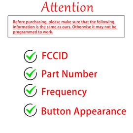 Key Fob Remote Replacement Fits for Toyota Sienna 2004 2005 2006 2007 2008 2009 2010 2011 2012 2013 2014 2015 2016 2017 GQ43VT20T Keyless Entry Remote Control 89742-AE050 (Pack of 1)