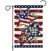 Heyfibro 4th Of July Patriotic Garden Flag 12x18 Double Sided