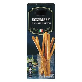 Italian Breadsticks with Rosemary – Gourmet Artisan Bread Sticks – Crunchy Appetizer Snack, Charcuterie Board & Cheese Platter Essential, Holiday Party Food & Seasonal Entertaining (4.4oz Specially Selected Pack)