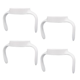 4pcs Baby Bottle Handles for Mam, Ergonomic Bottle Holders Easy Grip Non Slip Ideal for Supporting Babies in Transitioning to Independent Drinking (White)