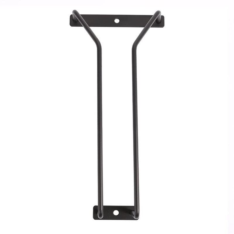 Dianoo ワイングラスラック 22.5cm ブラック キャビネット下 ワイングラスホルダー 棚下用脚付きグラス収納ハンガー バー 自宅用