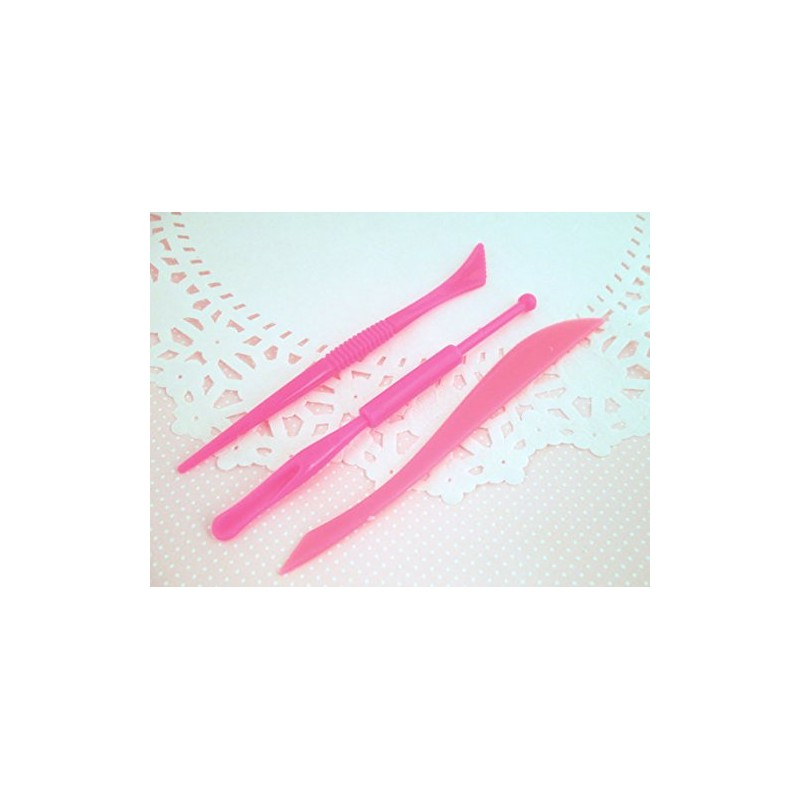 COMIART Set of 3 Double Heads Light Clay Tools Clay