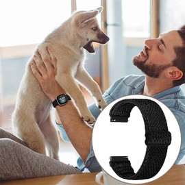 22mm Watch Strap, 2PCS Adjustable Elastic Nylon Watch Straps, Quick Release Watch Band