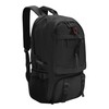 CATCHLUCK Lightweight Foldable Backpack Walking Rucksack, Light Grey (Black)