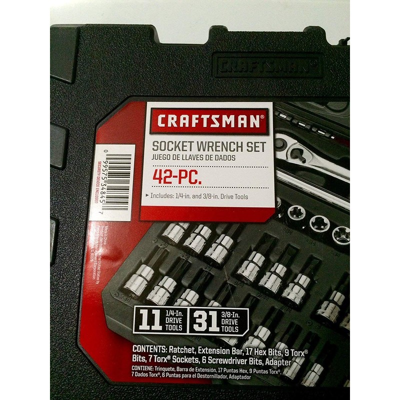 Craftsman 42 pc. Hex and Torx Bit Socket Super Set,