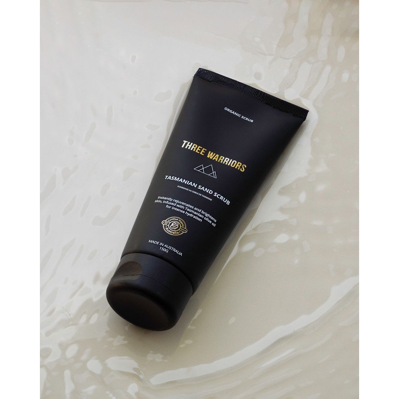 Three Warriors Exfoliating Tasmanian Sand Scrub 150g