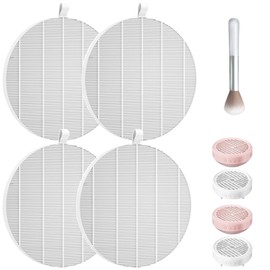 4 Pcs HPro Nail Dust Collector Replacement Filter Compatible with MelodySusie Model HPro SProR Vacuum Nail Dust Collector Reusable Refill Filters Nail Tool - White 4Pcs