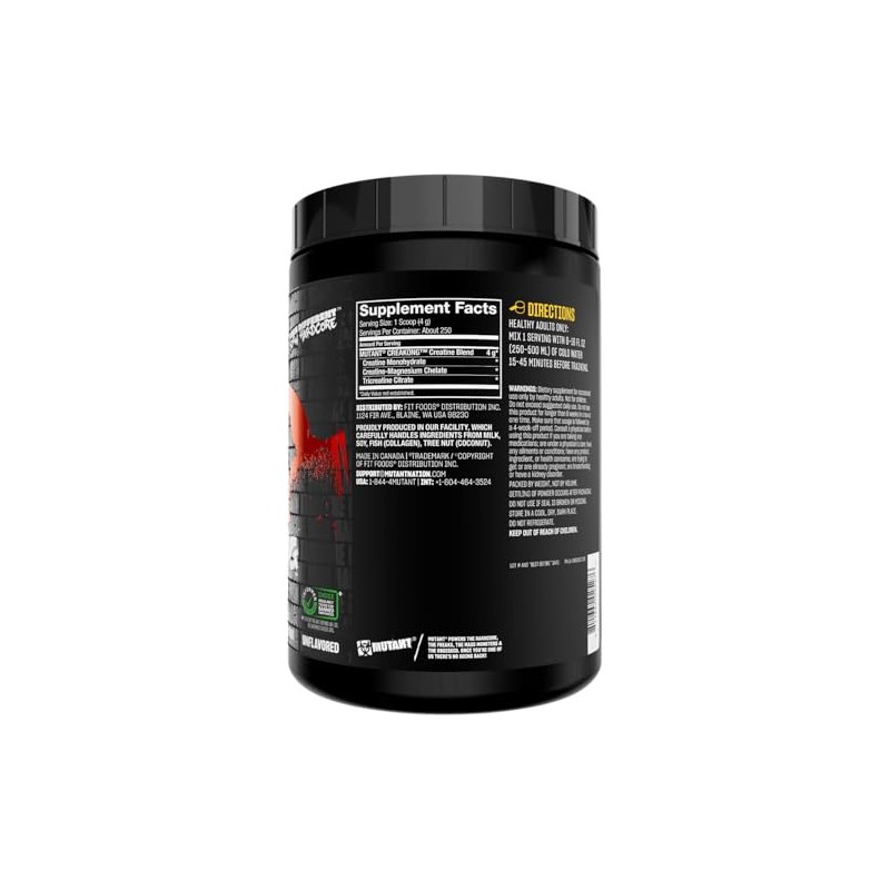 Mutant Creakong, Creatine Supplement and Workout Boost Absorption Accelerator with