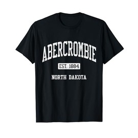 Abercrombie North Dakota ND JS04 Vintage Athletic Sports T-Shirt