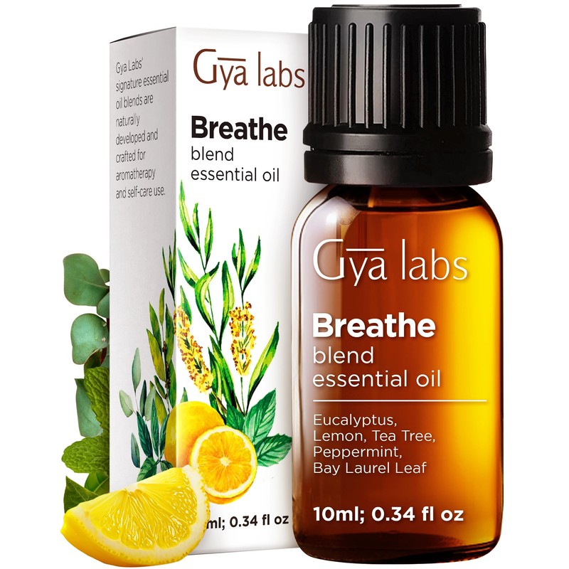 Gya Labs Breathe Essential Oil for Humidifier Cleaner & Stress