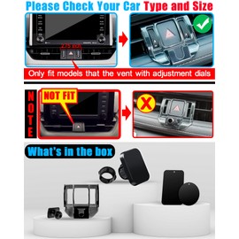 VE VE POWER Phone Mount, Car Stand Holder, Only for (Toyota RAV4 2019 to 2024 Premium XLE, Adventure, TRD Off-Road, Limited, Hybrid XSE), Must with Adjustment Wheel, Otherwise Not Fit